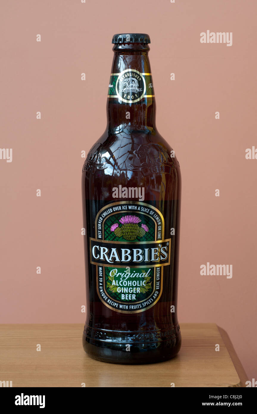 Crabbie`s Original alcoholic ginger beer Stock Photo